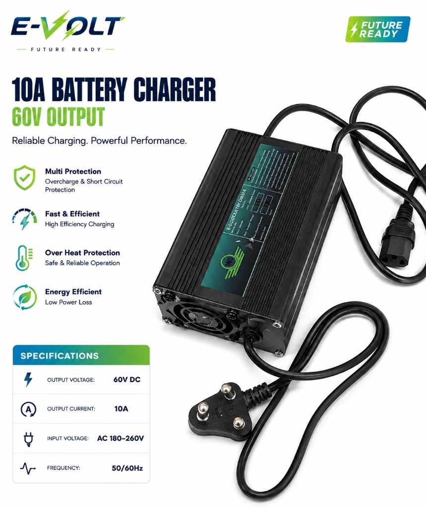 WS Mobility 10A Fast EV Charger 60V